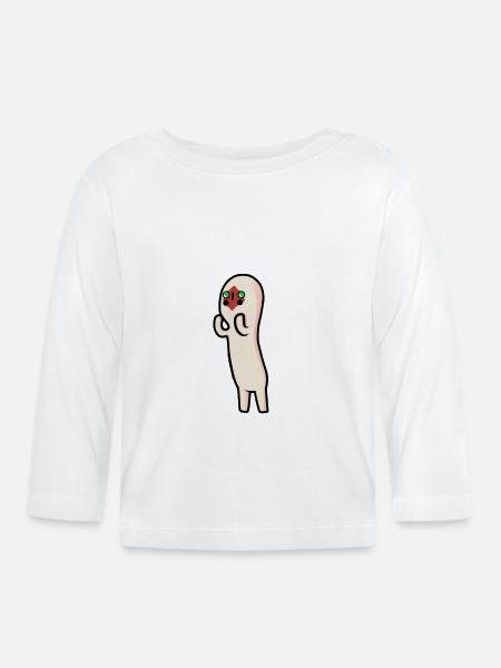 SCP 173 - Baby Bio-Langarmshirt - Weiß