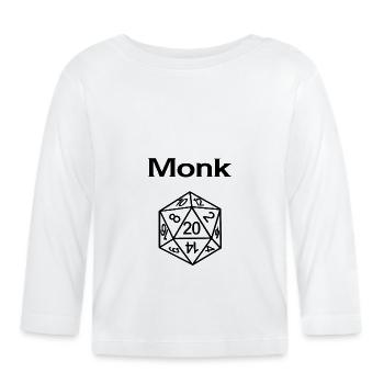 Moine - T-shirt manches longues bio Bébé - blanc - Devant