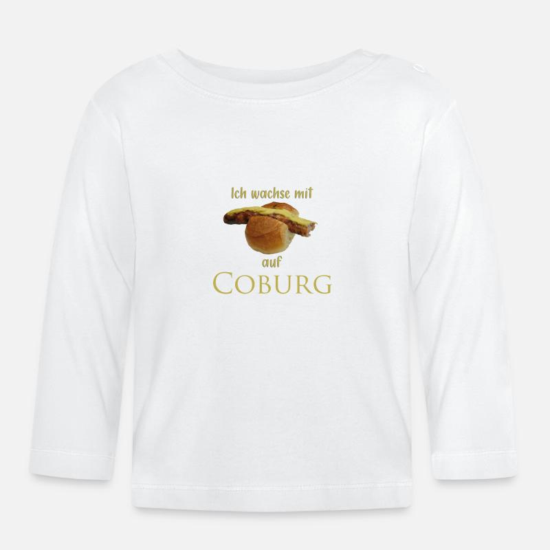 Bratwurst - Baby Bio-Langarmshirt - Weiß
