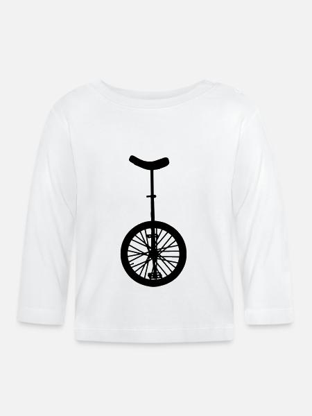 Einrad - Baby Bio-Langarmshirt - Weiß