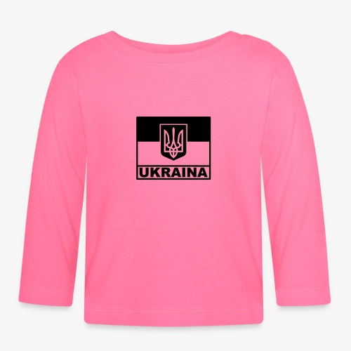 Ukraina Taktisk Flagga - Emblem - Långärmad T-shirt baby