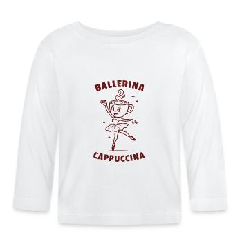 ballerine cappuccina - T-shirt manches longues bio Bébé - blanc - Devant