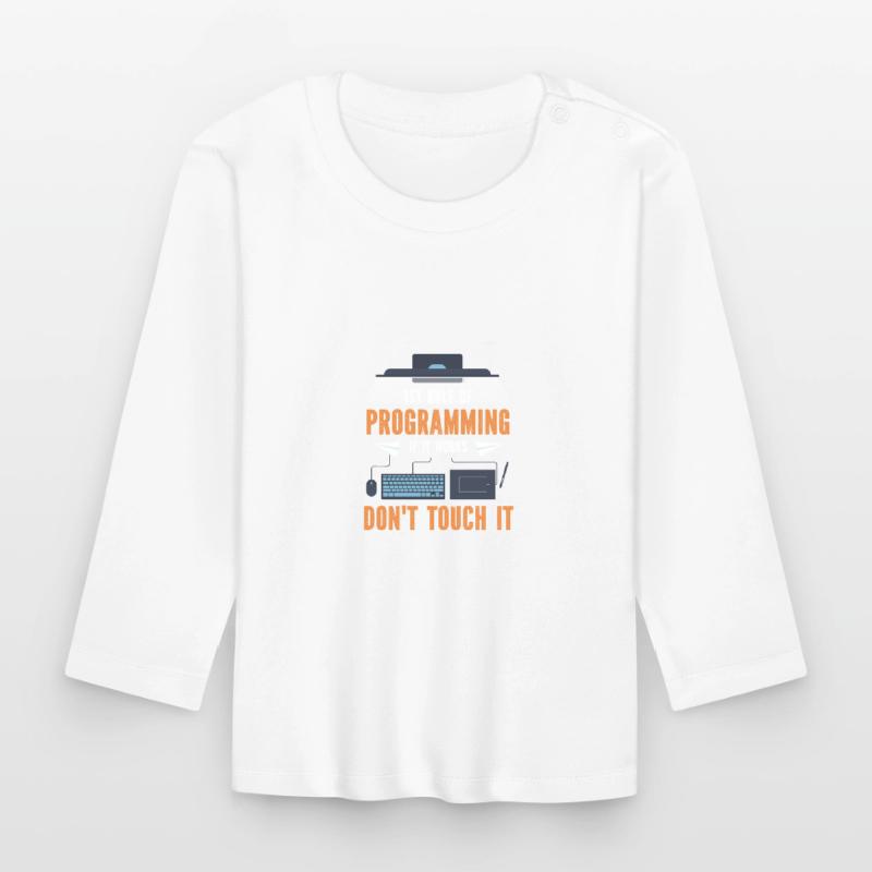 Programmierer Programmierung Code Computer Baby Bio-Langarmshirt