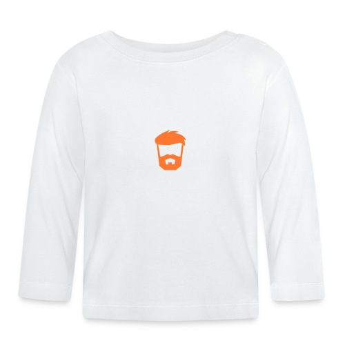 beard orange png - Ekologisk långärmad T-shirt baby
