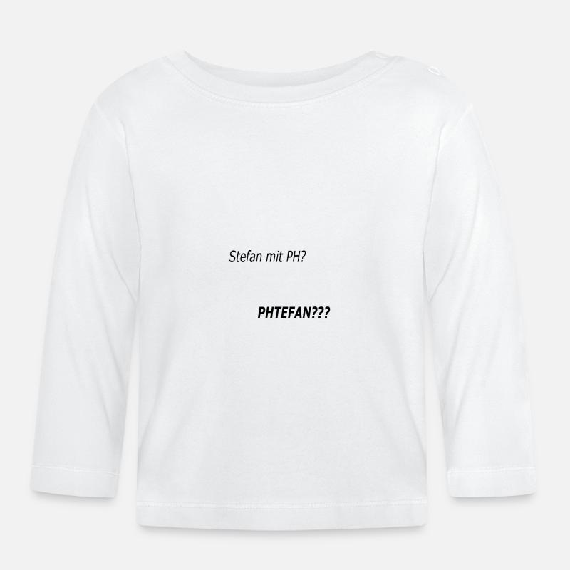 Stephan avec ph ? - T-shirt manches longues bio Bébé - blanc