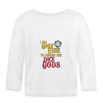 Dice Gods Amuse Me - Organic Baby Long Sleeve T-Shirt - white - Front
