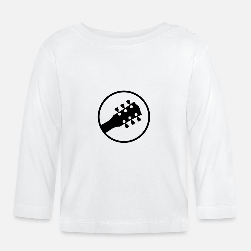 Guitare électrique - T-shirt manches longues bio Bébé - blanc
