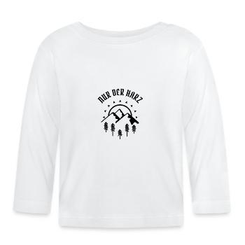 Nur der Harz - Heimatliebe - Baby Bio-Langarmshirt - Weiß - Vorne
