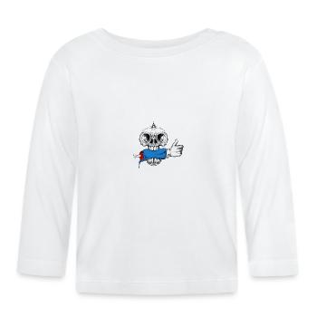 Crâne comme - T-shirt manches longues bio Bébé - blanc - Devant