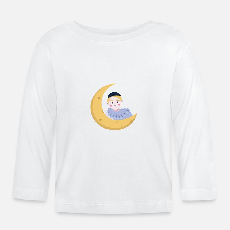 Pierrot - Baby Bio-Langarmshirt - Weiß