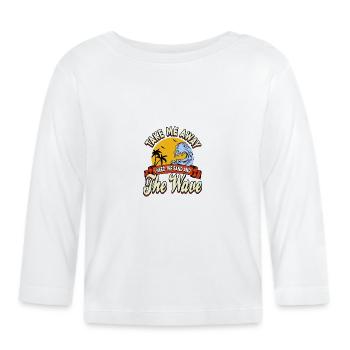 Cooles Sommer Shirt 2018 - Baby Bio-Langarmshirt - Weiß - Vorne