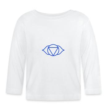 brow chakra - T-shirt manches longues bio Bébé - blanc - Devant