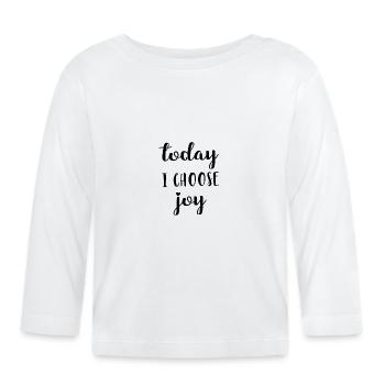 Proverbes - T-shirt manches longues bio Bébé - blanc - Devant
