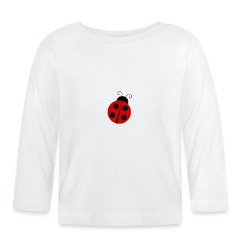 coccinelle - T-shirt manches longues bio Bébé - blanc - Devant