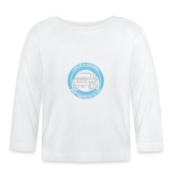 Lustiges Geländewagen Offroad Auto 4x4 Geschenk - Baby Bio-Langarmshirt - Weiß - Vorne