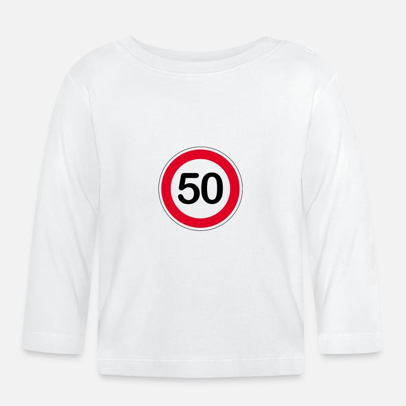 50 - T-shirt manches longues bio Bébé - blanc