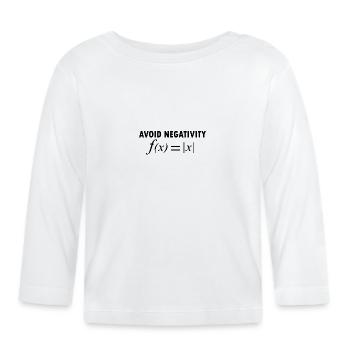 ÉVITER LA NÉGATIVITÉ - T-shirt manches longues bio Bébé - blanc - Devant