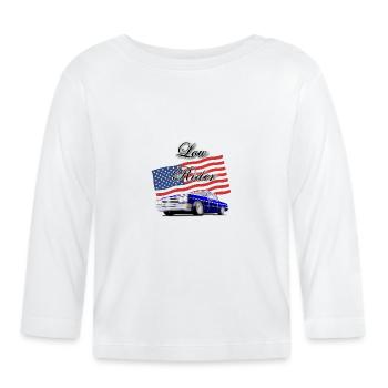 Low rider - Organic Baby Long Sleeve T-Shirt - white - Front