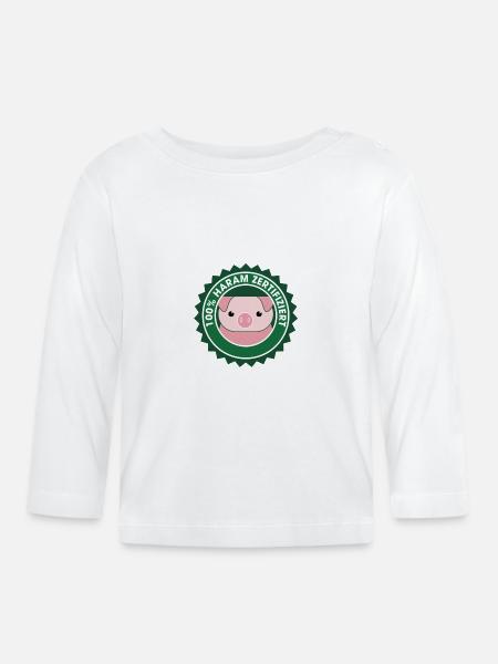 100% Haram - Baby Bio-Langarmshirt - Weiß