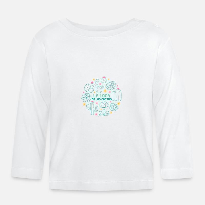 THE CRAZY CRAZY 01 - T-shirt manches longues bio Bébé - blanc