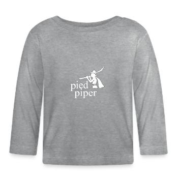Pied Piper - T-shirt manches longues bio Bébé - gris chiné - Devant