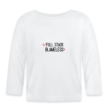 full stack blameless - Organic Baby Long Sleeve T-Shirt - white - Front