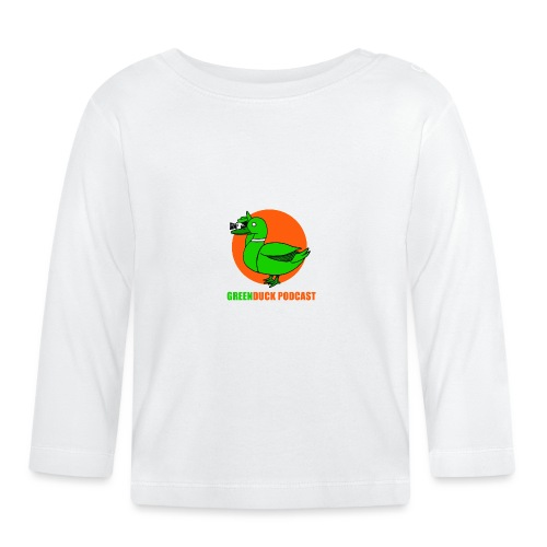 Greenduck Podcast Logo - Langærmet babyshirt af  økologisk bomuld