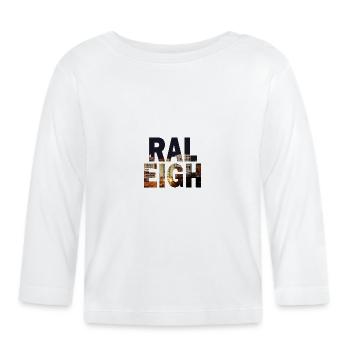 Raleigh North Carolina - Baby Bio-Langarmshirt - Weiß - Vorne