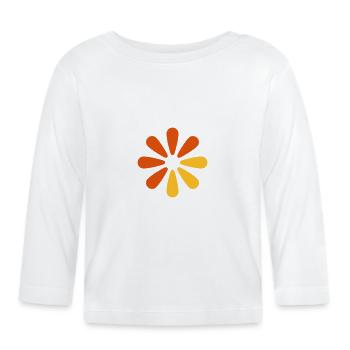ajax loader - T-shirt manches longues bio Bébé - blanc - Devant