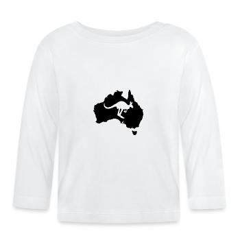 Australie - T-shirt manches longues bio Bébé - blanc - Devant