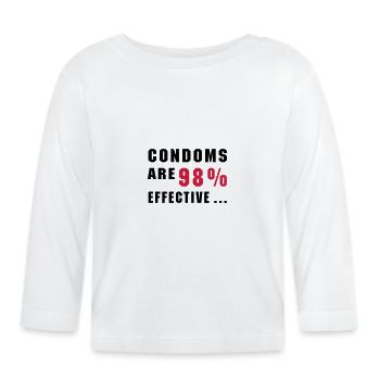Baby Birthday Gift Sayings Gift Idea - Organic Baby Long Sleeve T-Shirt - white - Front