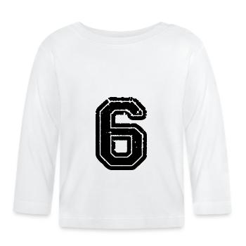 6 - Organic Baby Long Sleeve T-Shirt - white - Front