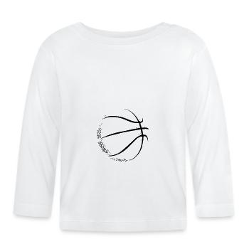Héritage du basketball - T-shirt manches longues bio Bébé - blanc - Devant