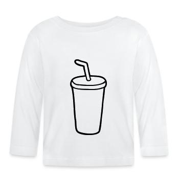 Mug Restaurant Cola - T-shirt manches longues bio Bébé - blanc - Devant