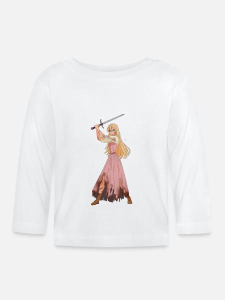 Ethel fighting - T-shirt manches longues bio Bébé - blanc