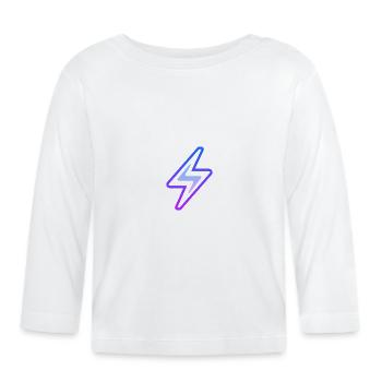 Blue lightning - Organic Baby Long Sleeve T-Shirt - white - Front