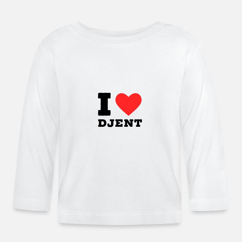 J’adore le djent - T-shirt manches longues bio Bébé - blanc
