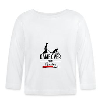 Wedding Loading 2025 Game Over - T-shirt manches longues bio Bébé - blanc - Devant