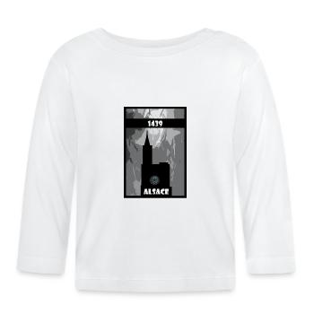 Strasbourg Cathedral Alsace - Organic Baby Long Sleeve T-Shirt - white - Front