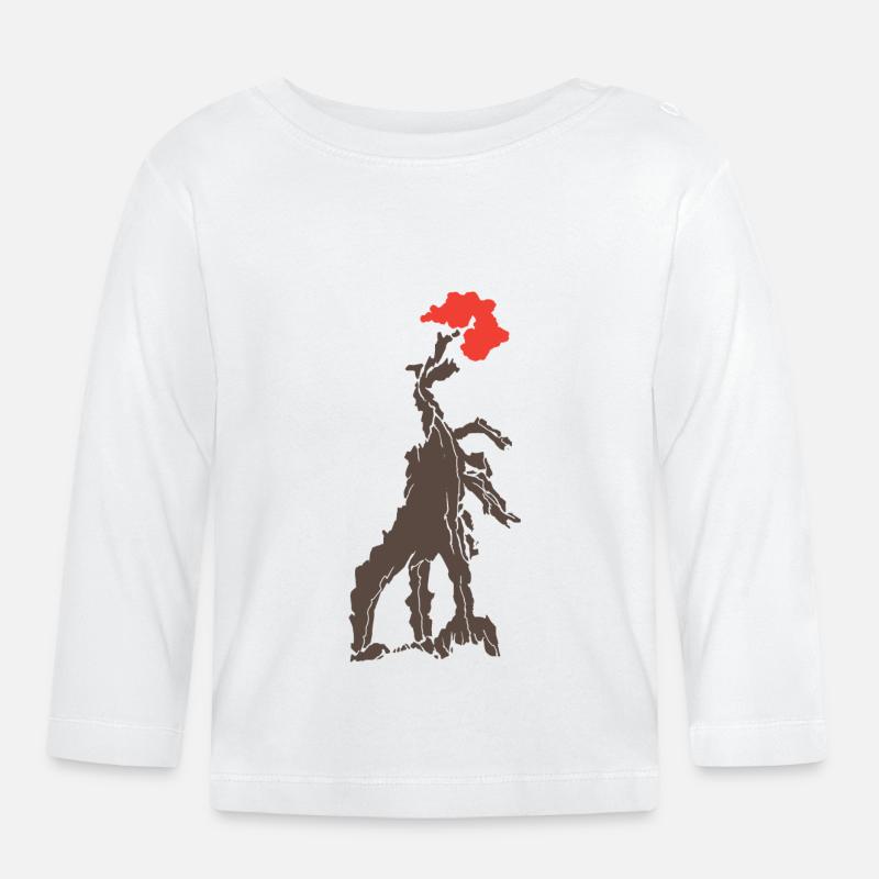 Wawel-Drache Cracow - Baby Bio-Langarmshirt - Weiß