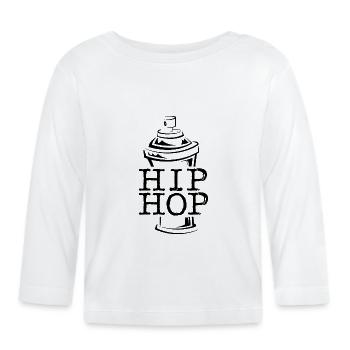 Hip Hop Graffiti Spray Can Spray Can Sprayer icône - T-shirt manches longues bio Bébé - blanc - Devant