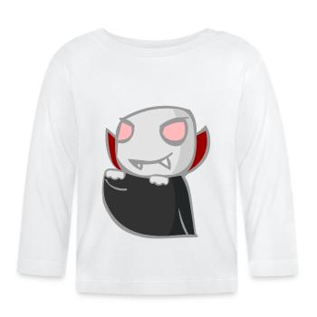 vampire - T-shirt manches longues bio Bébé - blanc - Devant