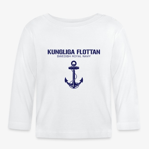 Kungliga Flottan - Swedish Royal Navy - ankare - Ekologisk långärmad T-shirt baby