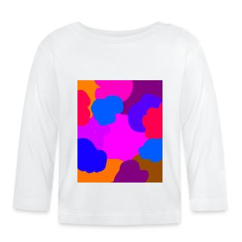 Clouds - Organic Baby Long Sleeve T-Shirt - white - Front