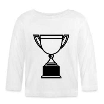 trophy - Organic Baby Long Sleeve T-Shirt - white - Front