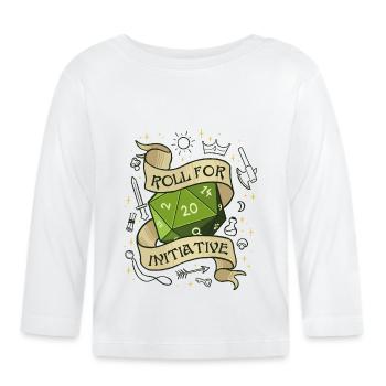 Roll for Initiative – Dice Your Destiny - Organic Baby Long Sleeve T-Shirt - white - Front