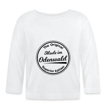 Die Odenwälder - Baby Bio-Langarmshirt - Weiß - Vorne