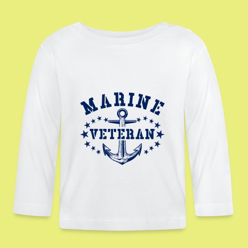 Marine Veteran - Baby Bio-Langarmshirt
