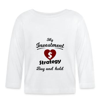 Für Investoren - Baby Bio-Langarmshirt - Weiß - Vorne