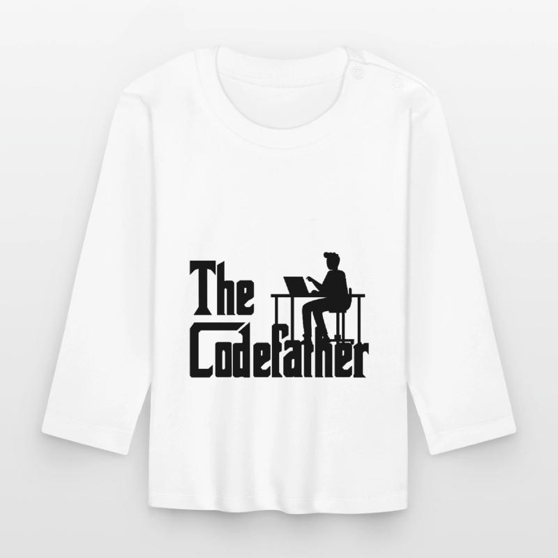 The Codefather Coding Programierer Geschenk Baby Bio-Langarmshirt